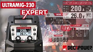DECAPOWER ULTRAMIG-230 EXPERT DOUBLUE PULSE MIG WELDING MACHINE New product upgrade release