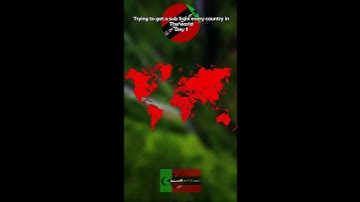 Trying to get a sub from every country in the world | day 1 #mapping #shorts #world 