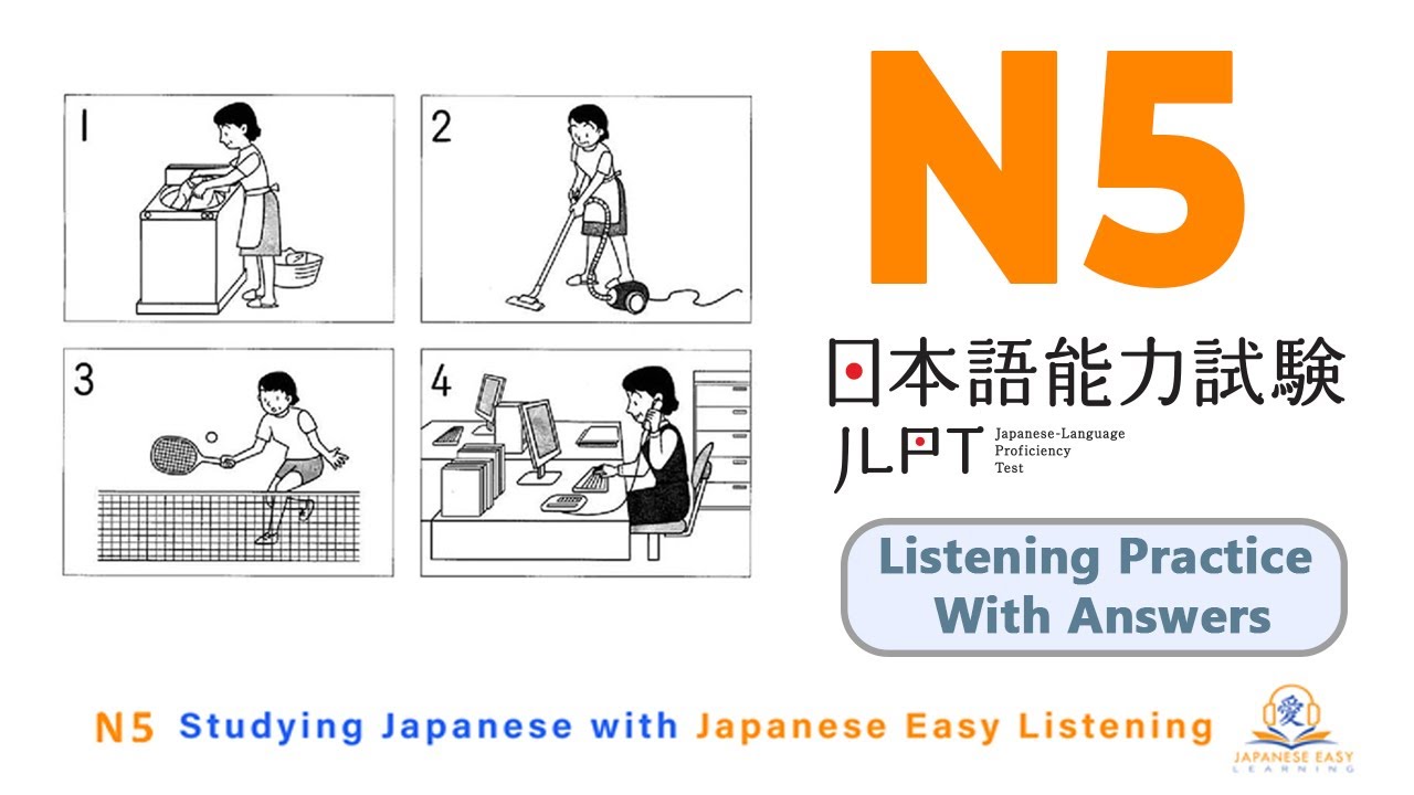 NEW JLPT N5 July test 2025 | Japanese Listening Practice  with Answers #jlptn5 #n5 #jlptn5listening