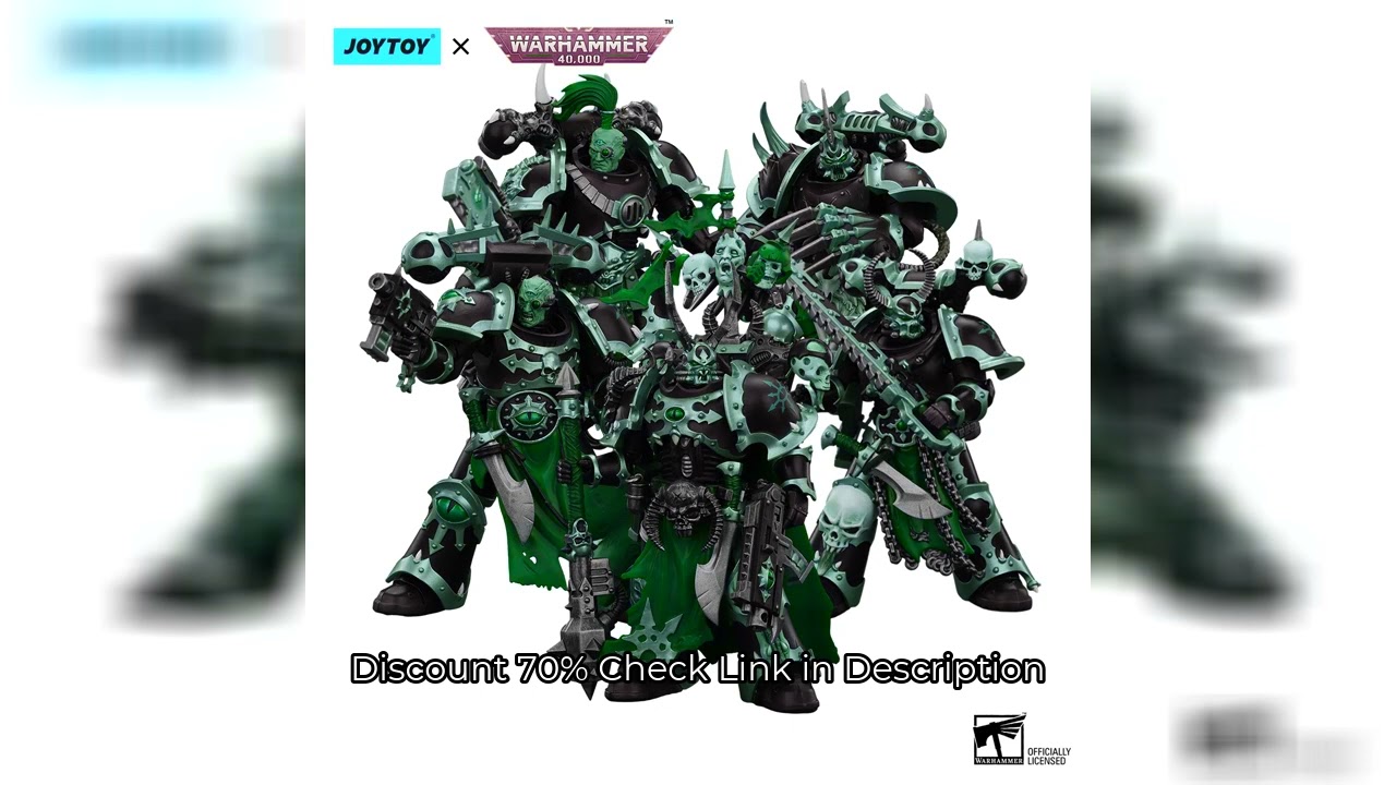 JOYTOY Warhammer 40K 1/18 Action Figure Chaos Space Marines Black Legion Chosen Champion Anime Figur