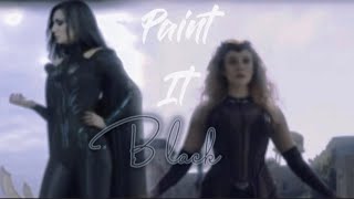 Hela and Wanda-\/\/paint it black\/\/