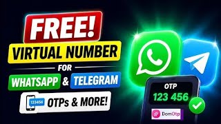 Get FREE VIRTUAL Phone NUMBER for WhatsApp, OTP & SMS | Free Virtual WhatsApp Number screenshot 2
