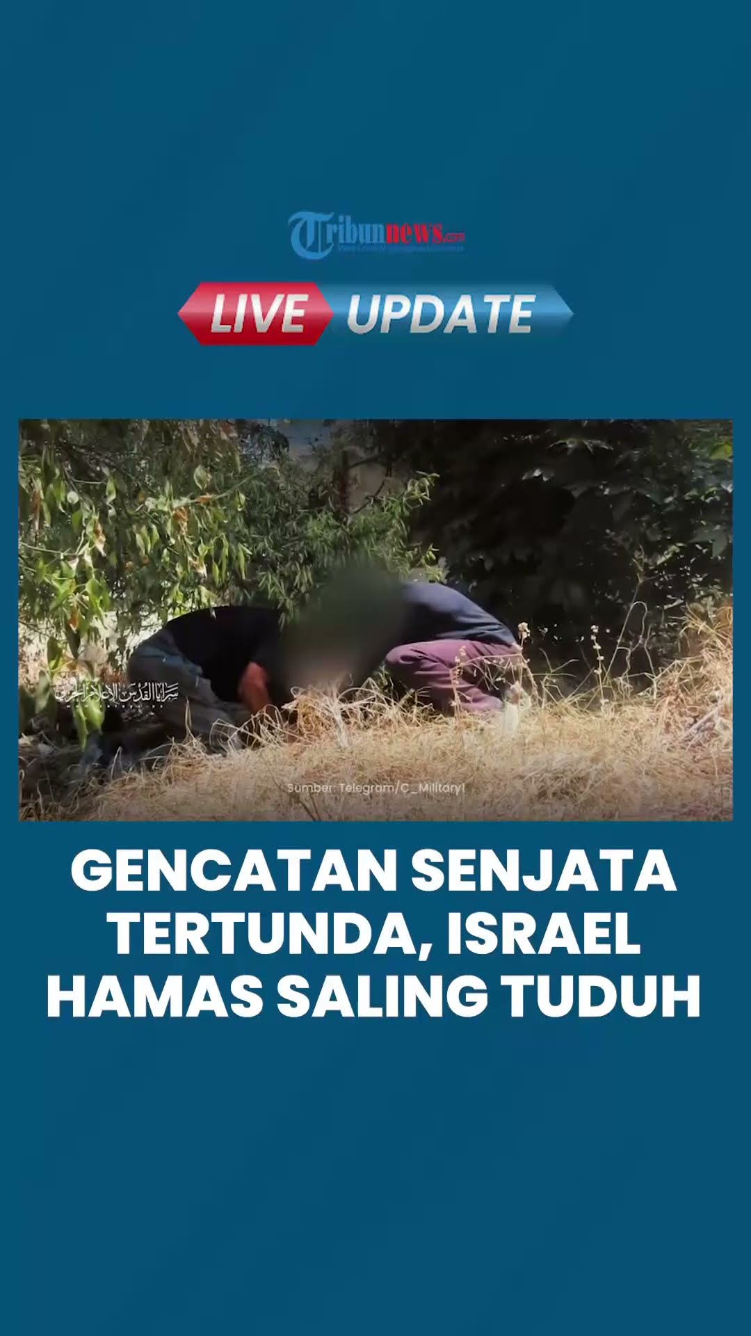 Israel dan Hamas Saling Menyalahkan Satu Sama Lain, terkait Penyebab Penundaan Gencatan Senjata