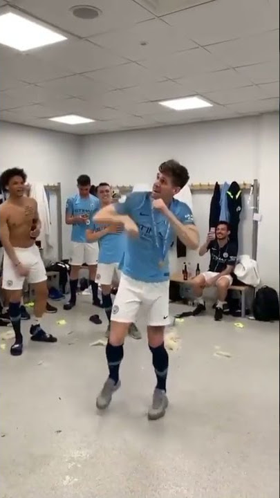 john stones dancing after manchester city won premier league