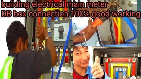 building #electrical main meter DB box connection 100 % goodworking by #tmtechnical
