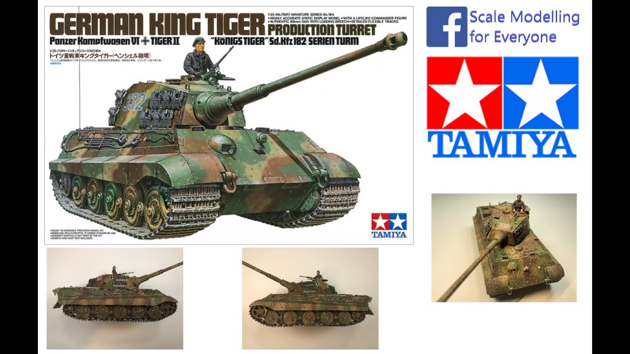 希少 TAMIYA GERMAN KING TIGER パズル 1000ピース Timelapse - Tamiya 1:35 German King Tiger - 11 hour Build in