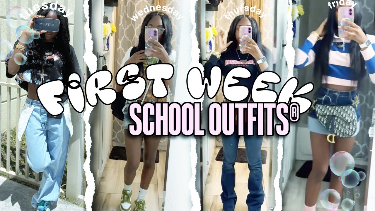 Мои образы на первую неделю в старшей школе! || grwm,chit-chat,outfit inspo|| Лейлани Рейн