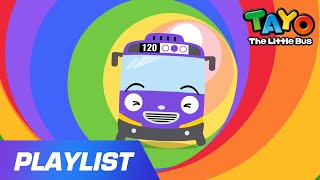 [Learn Colors] PURPLE | The Magic Rainbow Tunnel | Team Red Car | Tayo Songs for Children