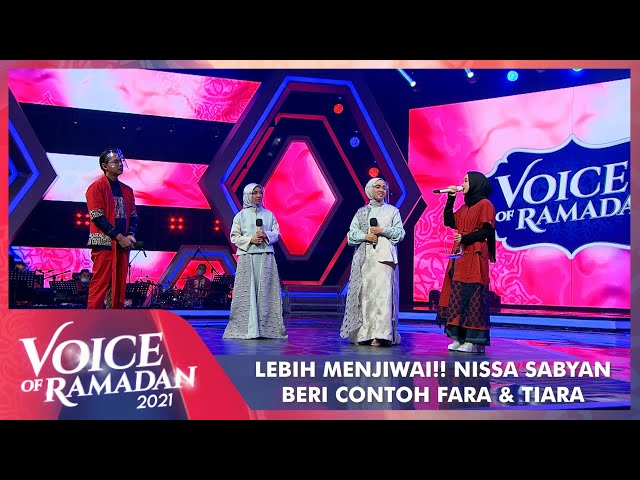 Lebih Menjiwai!! Nissa Sabyan Beri Contoh Bernyanyi Dengan Perasaan | VOICE OF RAMADAN 2021 class=