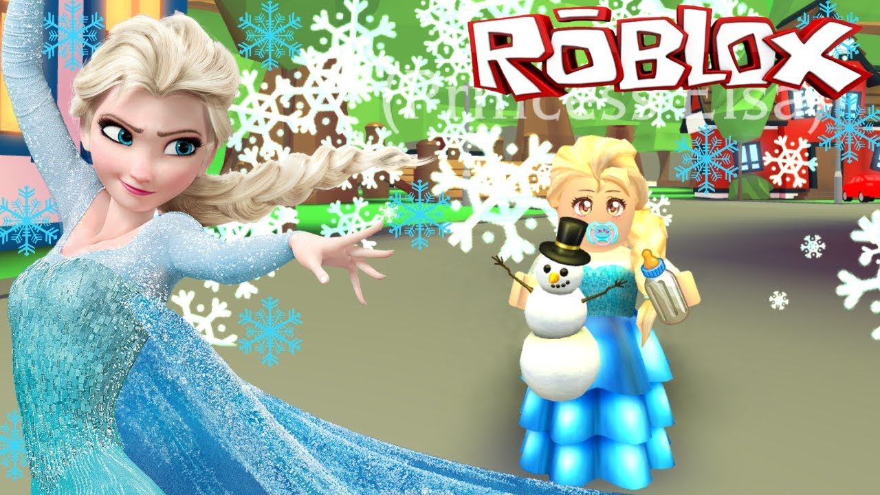 👸🏼ADOPT ME SOY BABY PRINCESA ELSA, LOS CONGELO?🏰 ROBLOX YouTube