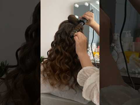 Идея для свадебной причёски 😍 #локоны #curlyhair #свадебнаяприческа #жемчуг #hairstyle #прически