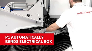 Salvagnini panel bender: P1 automatically bends electrical box