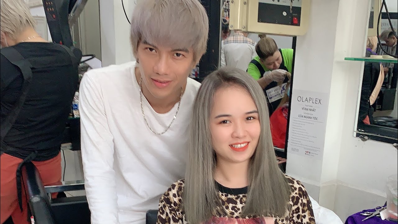 cách tẩy nối chân tóc siêu việt và nhuộm 9/11 SHOT italy, hùng đông tinh hair