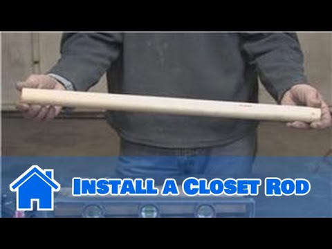 Home Improvement Projects Tools How To Install A Closet Rod