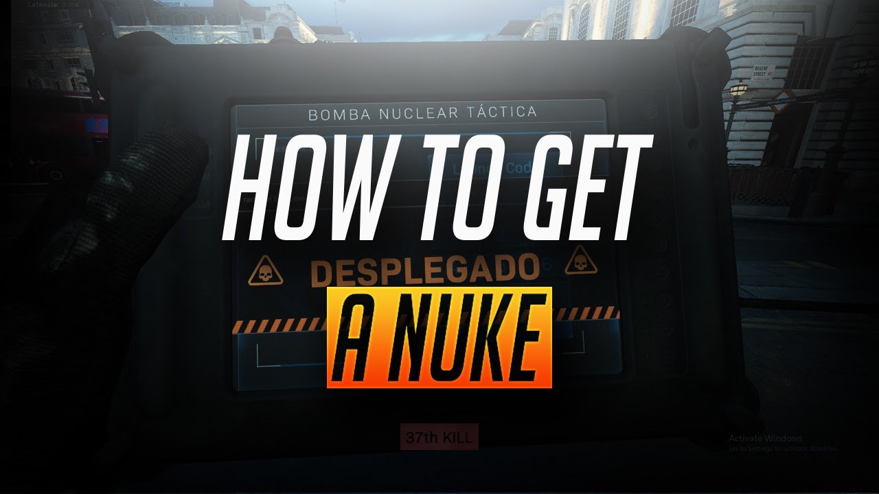 How to get a NUKE in Modern Warfare (37 gun streak gameplay)