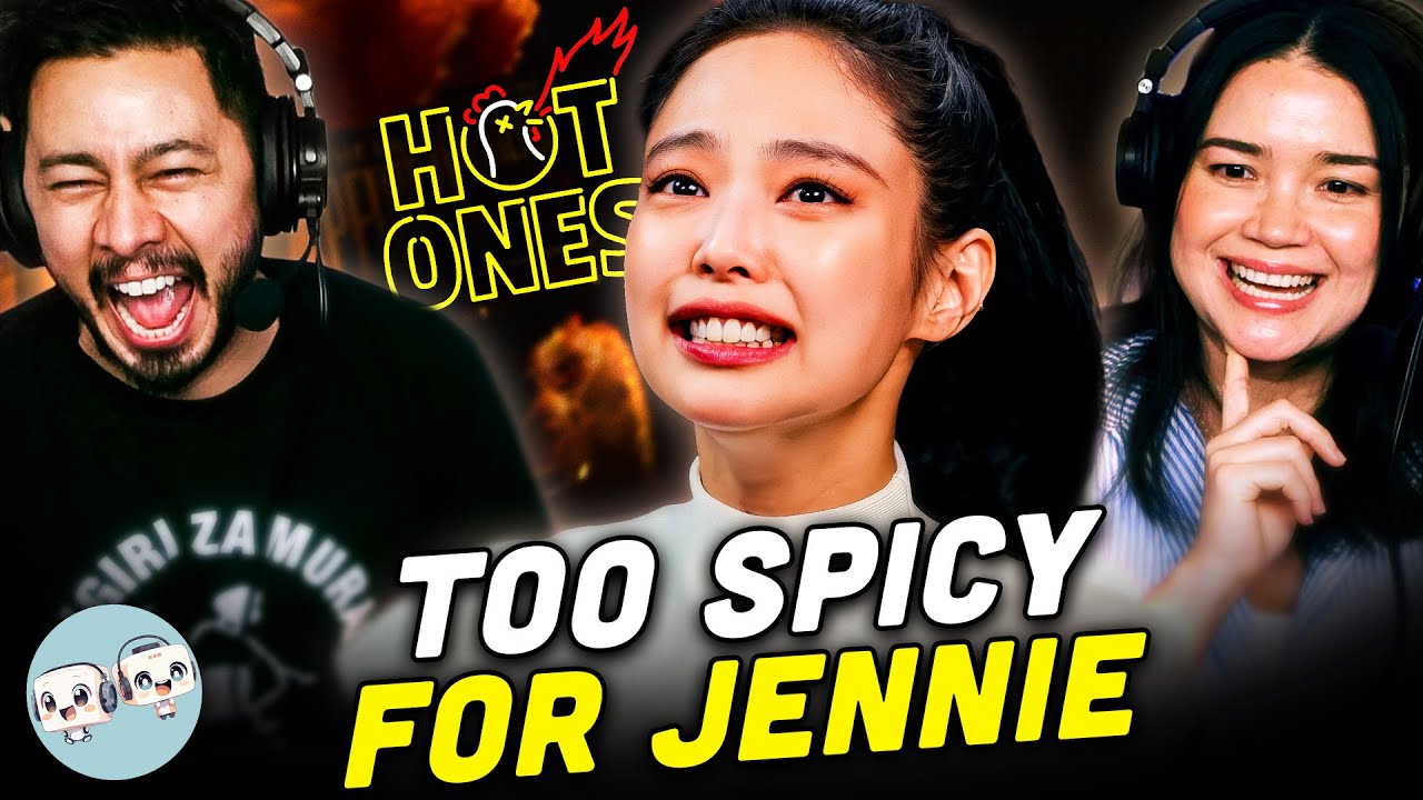JENNIE Cries For Help While Eating Spicy Wings REACTION! | Funniest HOT ONES Episode!