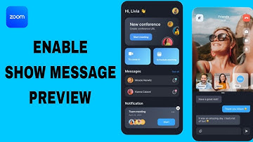 How To Enable Show Message Preview On Zoom App | Step By Step