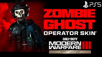 Zombie Ghost Skin MW3 Zombie Ghost Skin | Modern Warfare 3 Pre Order Skin MW3| MW3 Ghost Zombie Skin