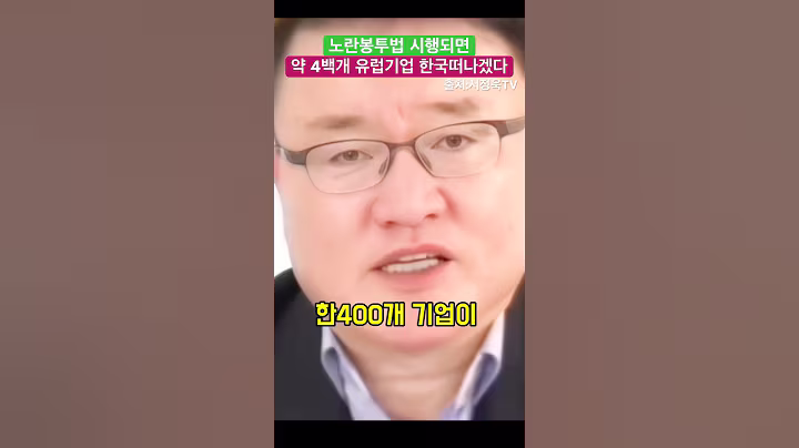 노란봉투법 시행되면 유럽기업 약 4백개 한국 떠나겠다 - 서정욱 변호사