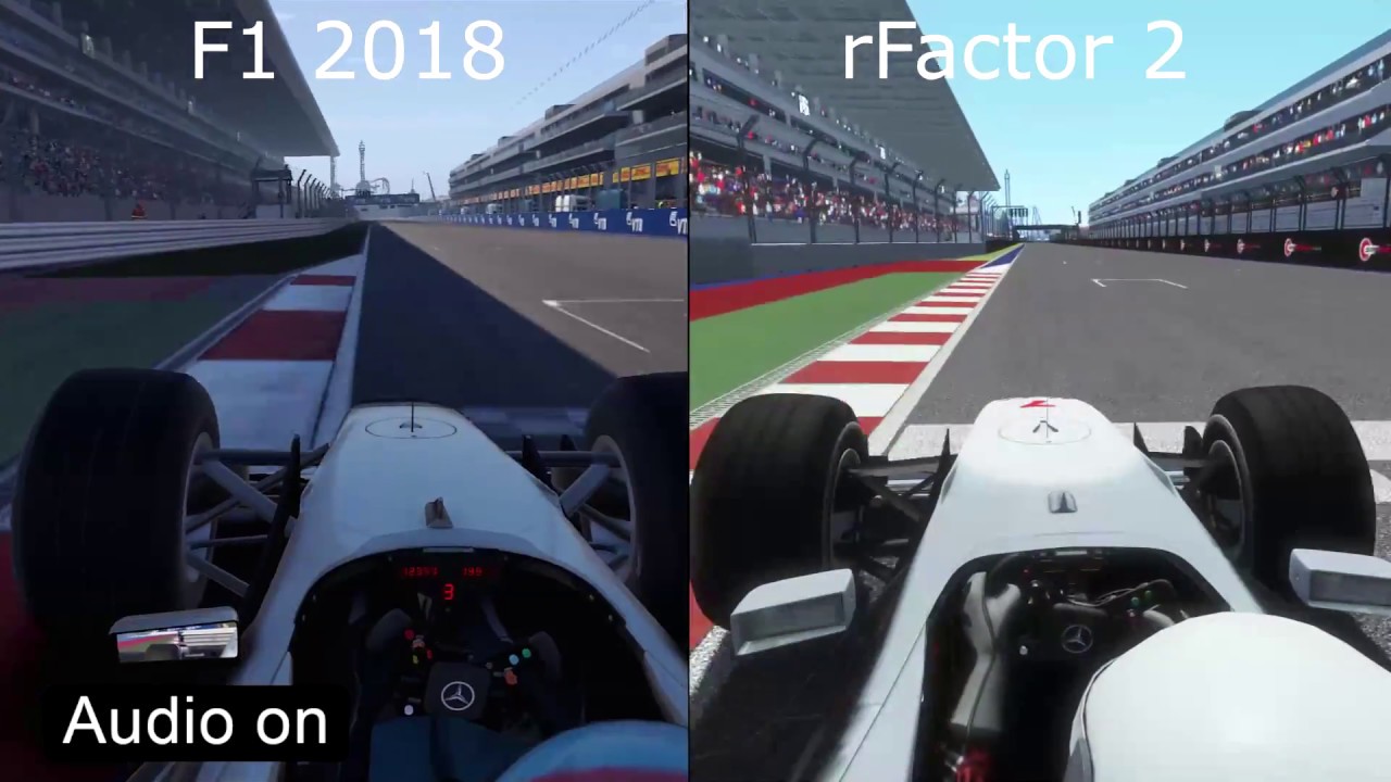 F1 18 Vs Rfactor 2 Mclaren Mp4 13 Comparison Youtube