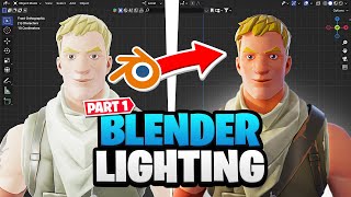 How to Light a character in Blender for NOOBS! (Fortnite) - Part 1