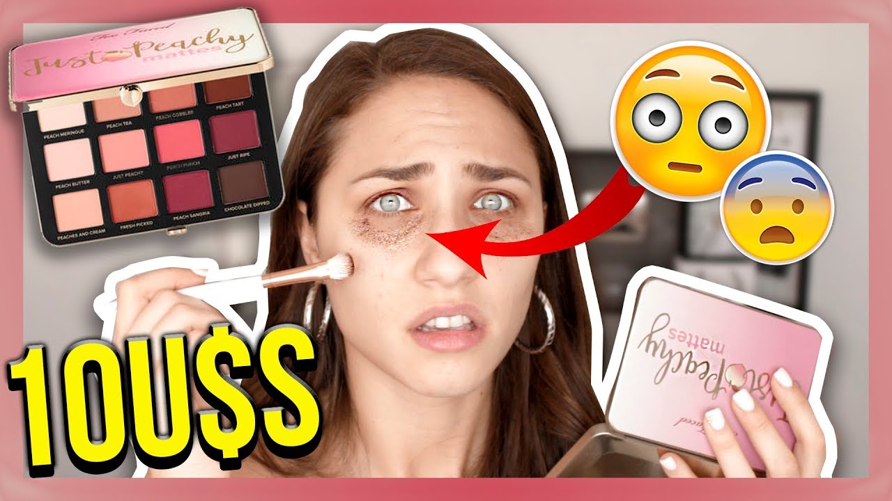 PROBANDO MAQUILLAJE IMITACION😳💄(once) | Juli Berea