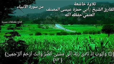 تلاوة خاشعة، للقارئ الشيخ أبي حمزة عيسى المصنف العتمي حفظه الله.