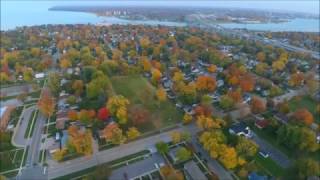 Sunset Flight Over North Port Huron, MI  11-1-2016