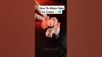 How To Make Fake Ice-cubes With Tape✨🥶 #shorts #diy