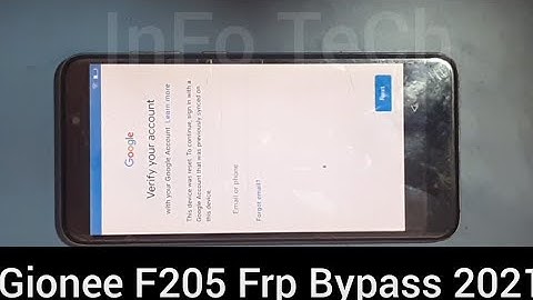 Gionee F205 Frp lock Bypas/Gionee F205 google account bypass 2021gionee f205 frp bypass without pc