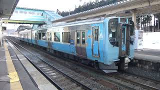 【青い森703系】青い森鉄道 581M 普通列車青森行き発車＠野辺地 2023年3月