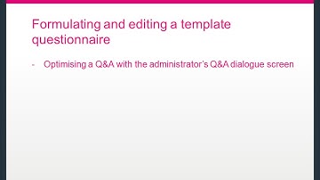 Contract automation Weagree, Tutorial A.11, Editing a template questionnaire (Q&A dialogue screen)