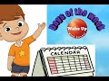 Days of the week   kids nursary song  wake up with sayuri