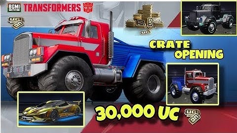 🔥 30,000 UC Transformers SPEED DRIFT Crate Opening in BGMI l Speed Drift BGMI crate opening