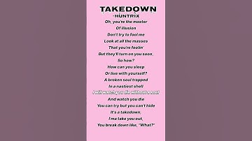 Thumbnail of Huntrix ~ Takedown song (Lyrics)#kpop #song#viral#lyrics #takedown #kpopdemonhunters #shorts
