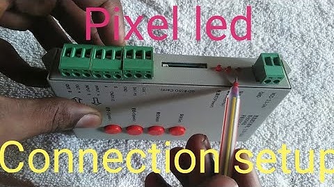 How to connect pixel led to t1000s controller in malayalam|light and sound tips|pixel led connection