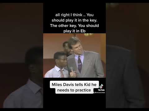 Miles Davis Tells Kid how it is. #milesdavis #fyp #jazz #musicteacher #trumpet #jazzlessons