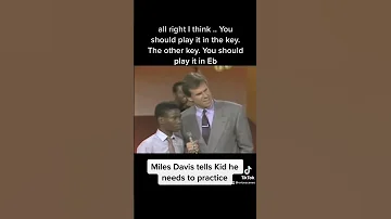 Miles Davis Tells Kid how it is. #milesdavis #fyp #jazz #musicteacher #trumpet #jazzlessons