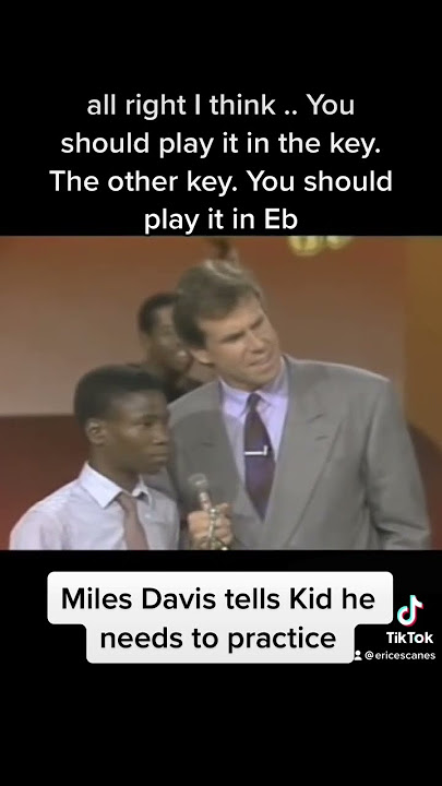Miles Davis Tells Kid how it is. #milesdavis #fyp #jazz #musicteacher #trumpet #jazzlessons