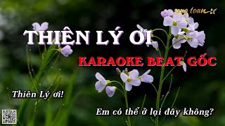 Video thumbnail of "[Karaoke] THIÊN LÝ ƠI - Jack (J97) | Full Beat"