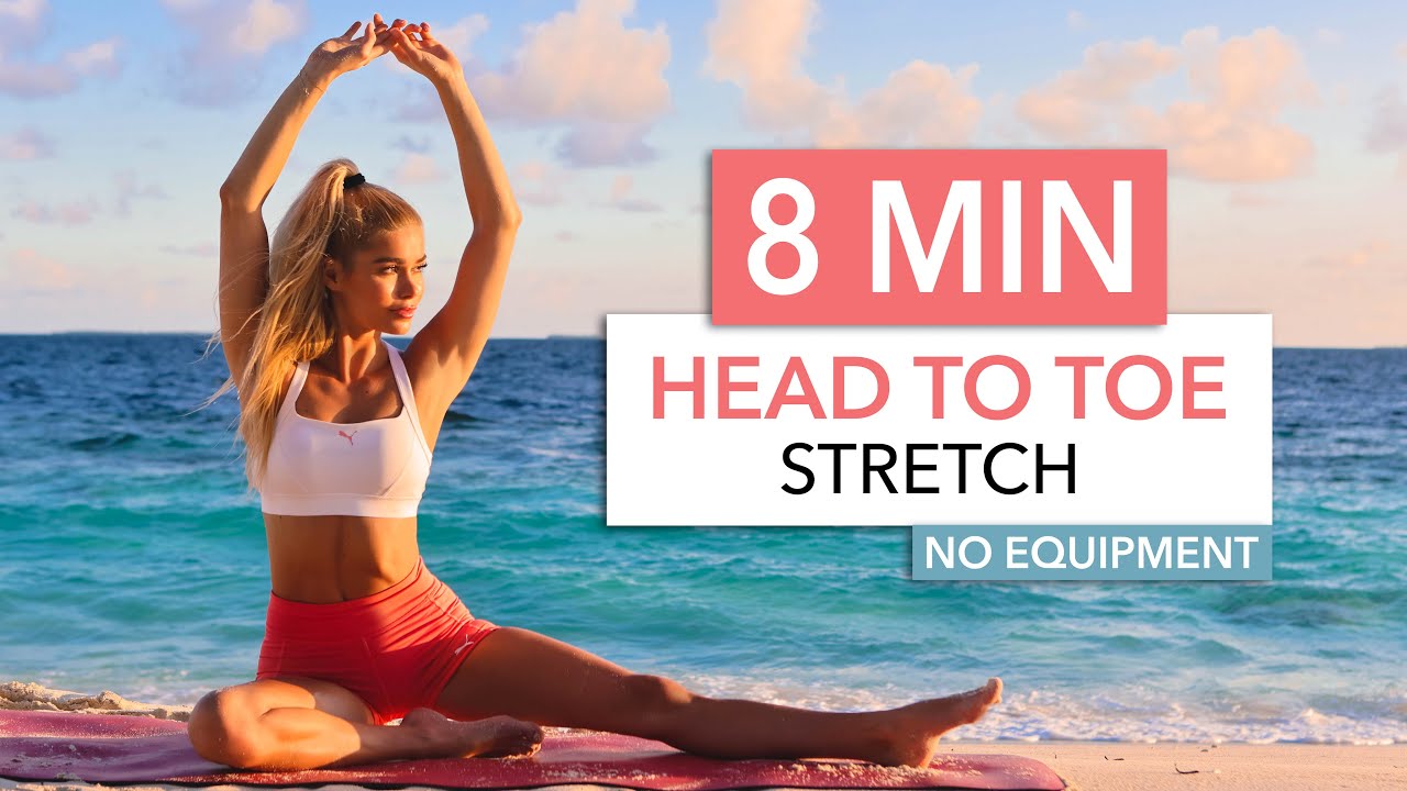 8 MIN HEAD TO TOE STRETCH - after your workout, for flexibility & stiff muscles I Pamela Reif