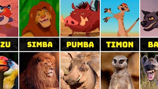 The Lion King Characters in Real Life