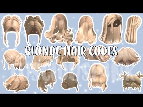 Aesthetic Blonde Hair Codes for Roblox/Bloxburg - YouTube