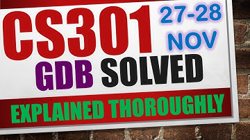 cs301 gdb 2023|cs301 gdb solution 2023|cs301 gdb solution fall 2023|cs301 gdb solution 2024