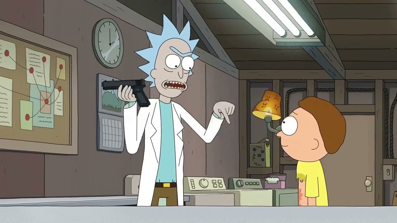 Rick and Morty - Rick gives Morty Strange Guns