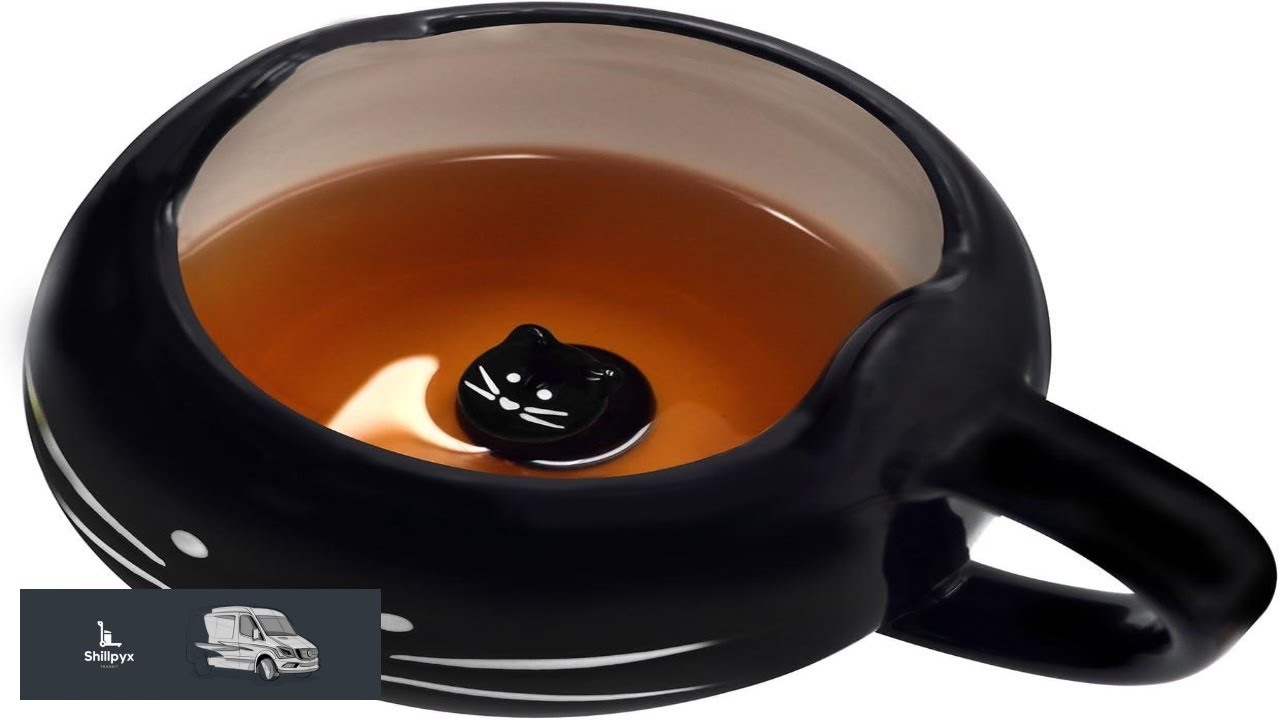 Koolkatkoo Cute Ceramic Cat Coffee Mug 12 oz Cat Lovers Kitty Tea