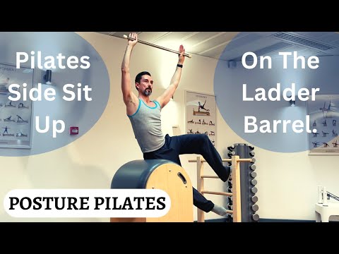 Pilates Ladder Barrel, Side Sit Up Series, Beg/Int/Adv.