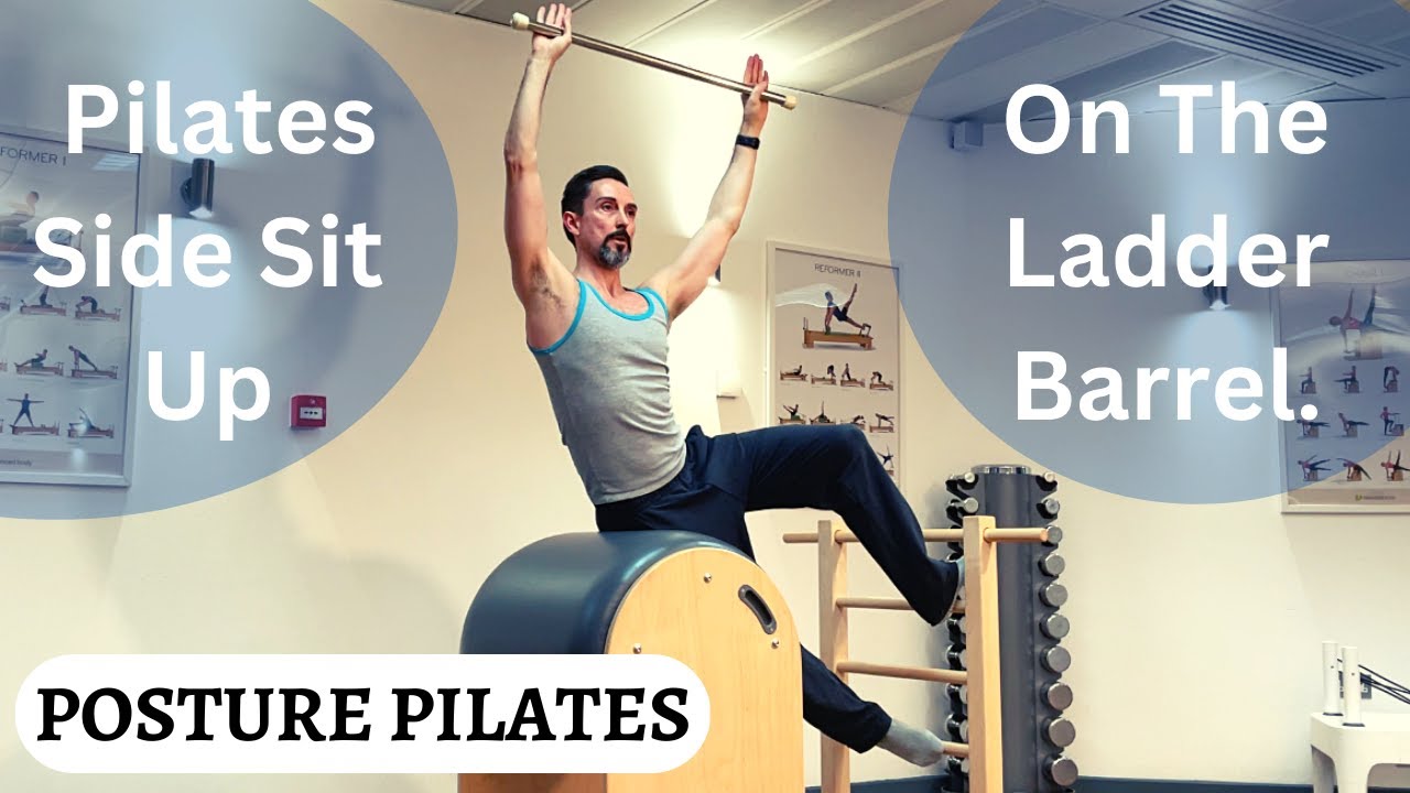 Пилатес «Бочка-лестница», серия боковых приседаний, нач./инт./продвинут.