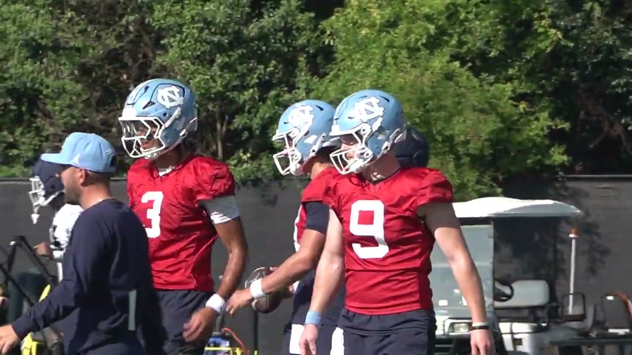 Bobby Petrino sees promise but not separation in UNC quarterback competition