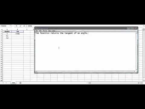 Excel TAN Function - How to use TAN Function